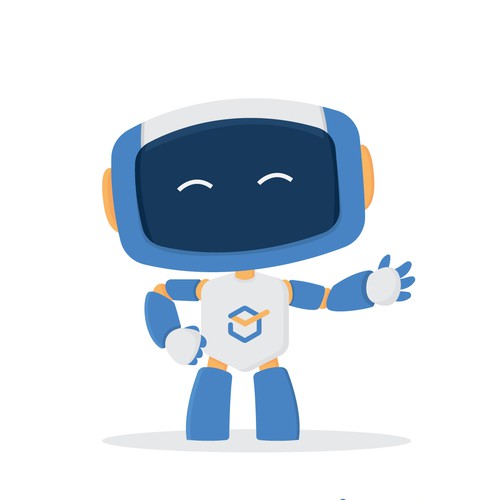 Figure design with the title 'Robot mascot for lawbox'