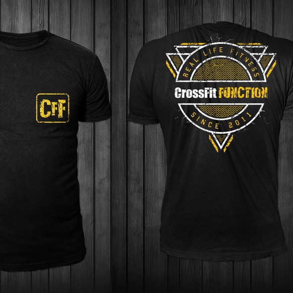 Grunge t-shirt with the title 'CrossFit FUNCTION t-shirt design'