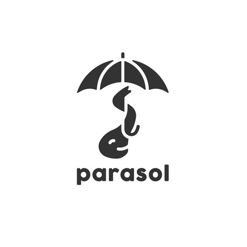 Umbrella logo with the title 'Elephant Umbrella Logo'