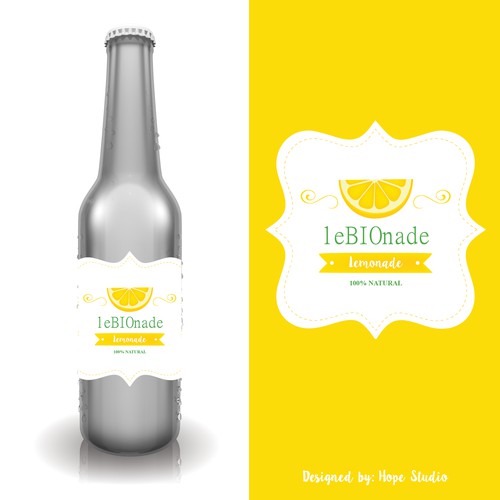 Lemonade label with the title 'Lebionade Label'