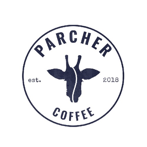 Giraffe logo with the title 'vintage - hipster logo concept for a coffee brand'