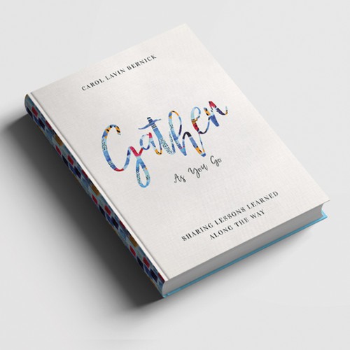 Elegant book cover with the title 'Book Cover Design for 'Gather As You Go''