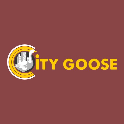 Goose logo with the title 'city goose logo'