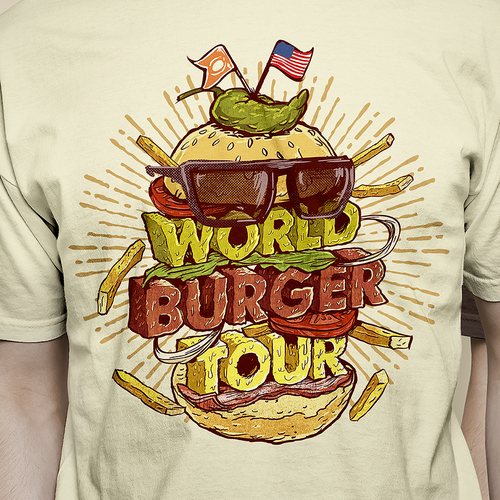 Colorful t store shirt design