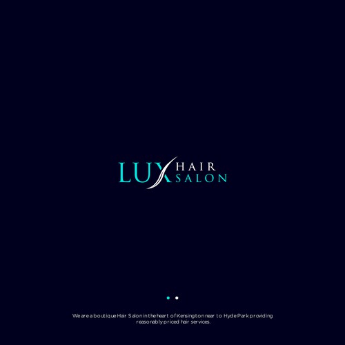 Hair brand with the title 'Lux Hair Salon'