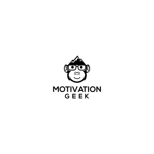 Geek logo with the title 'Motivation Geek- a logo for cool go getters'