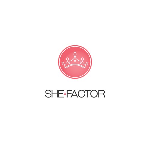Inspiring logo with the title 'Feminine logo proposal'