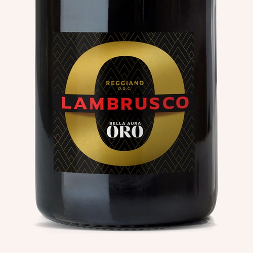 Alcohol label with the title 'Lambrusco Label'