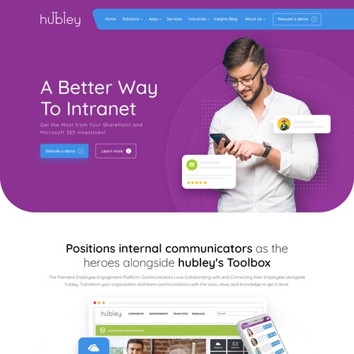 Modern website with the title 'Updated Dynamic Homepage for B2B Software and Technology Consulting Company'
