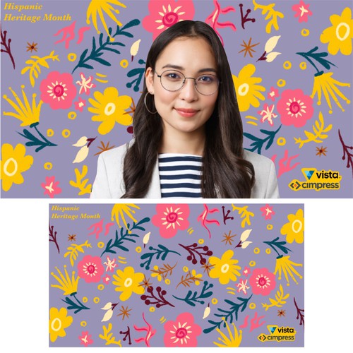 Forest artwork with the title 'illustration hispanic heritage month'