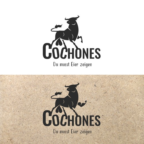 Moonshine logo with the title 'Cochones'