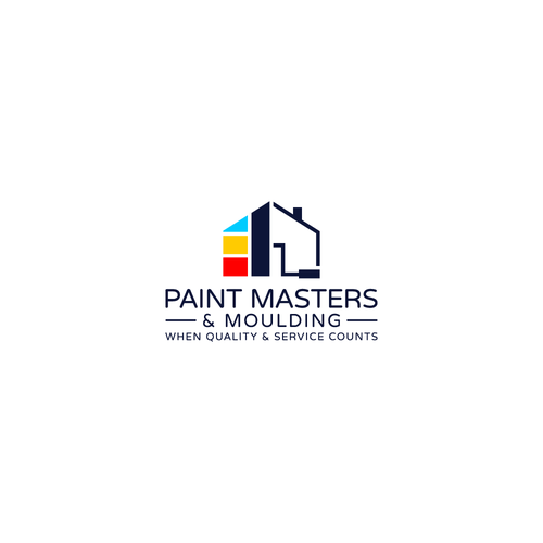 Painting company logo with the title 'Paint Masters'