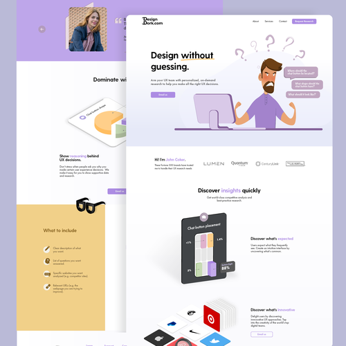 Database design with the title 'UI/UX Design Research'