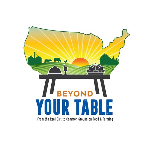 Healthy eating logo with the title 'Bold Logo for Agriculture'