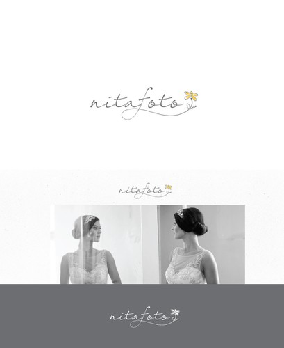 Floral logo with the title 'photography logo'