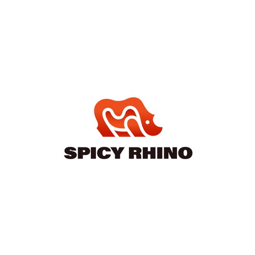 Rhino logo with the title 'Spicy Rhino'