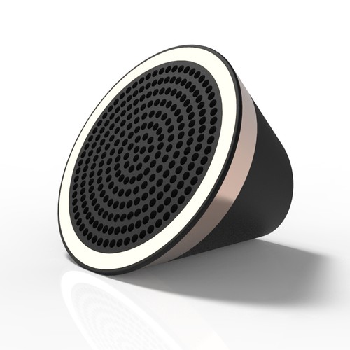 Bedroom design with the title ' AI bedside companion'