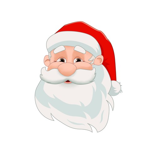 Santa Claus illustration with the title 'Santa Claus character design'