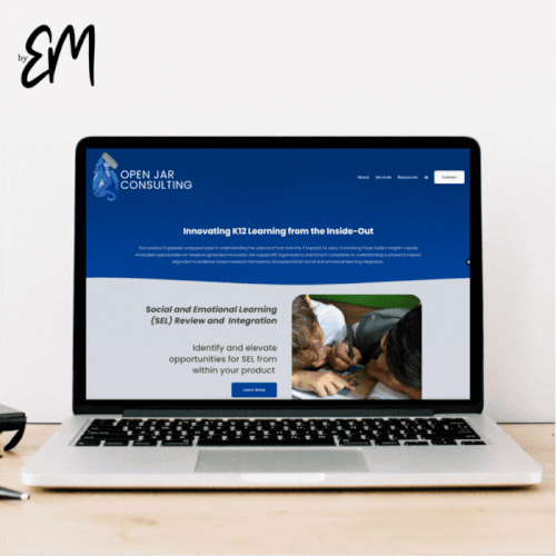 Research design with the title 'Education Research Company'