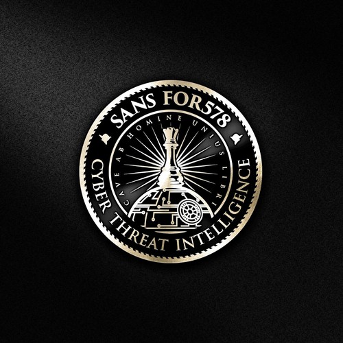 Cyber security logo with the title 'FOR578 Cyber Threat Intelligence'