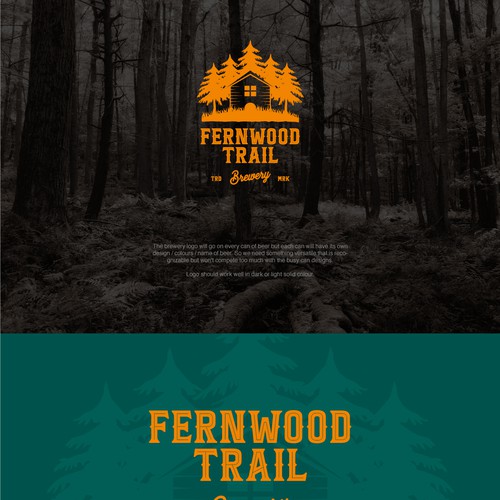 Trail logo with the title 'Fernwood trail brewery'