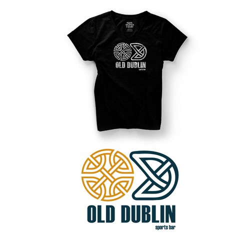 Irish logo with the title 'Logo concept for Irish pub'