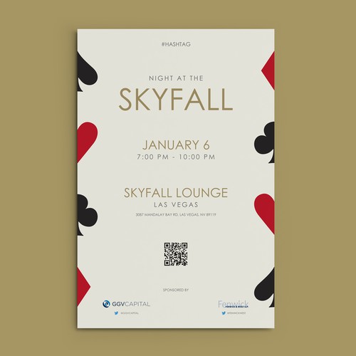 Poker design with the title 'Minimal Event Poster'