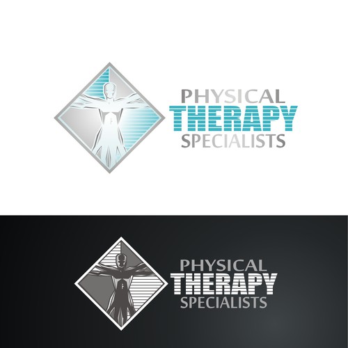 PT logo with the title 'Physical Therapy Specialists Logo'