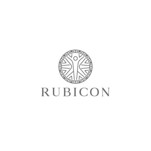 Outdoor brand with the title 'Modern logo concept inspired by the Vitruvian Man'