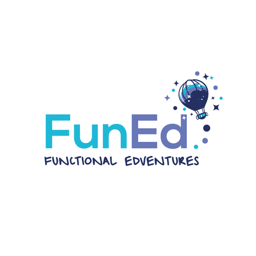 Balloon logo with the title 'Educational logo'