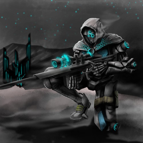 Conceptual artwork with the title 'Concept sniper'