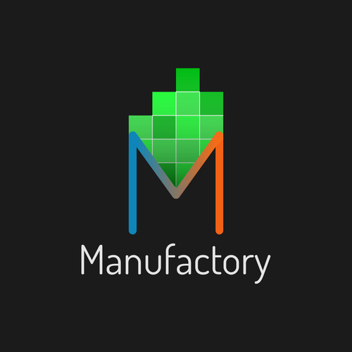 Startup logo with the title 'Logo for startup incubator - Manufactory'