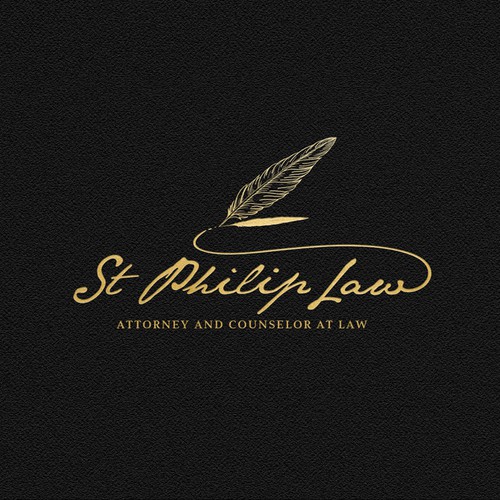 Feather design with the title 'Logo and Business Card'