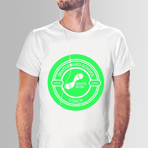 School t-shirt with the title 'Skate School logo design'