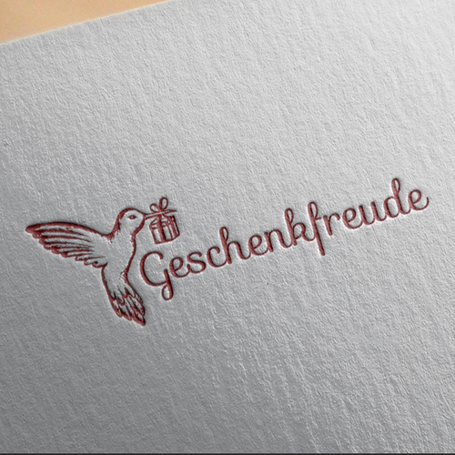 Present design with the title 'Geschenkfreude'