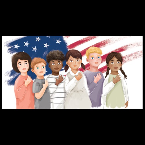 Kids book cover with the title 'children book cover illustration'