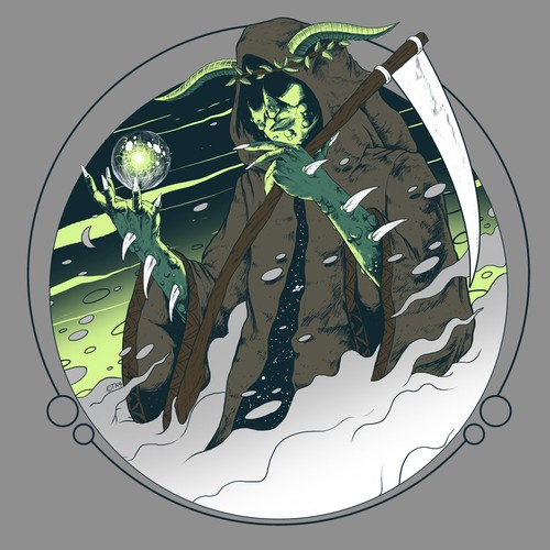 Death design with the title 'Death Angel'