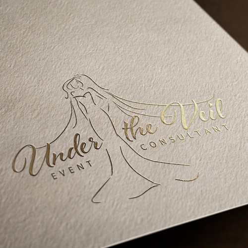 Bridal logo with the title 'Logo for Under the Veil'