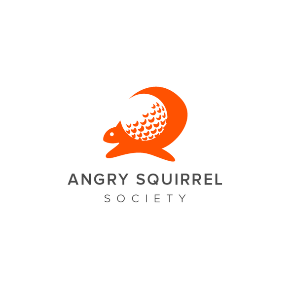 Squirrel logo with the title 'Angry Squirrel Society'