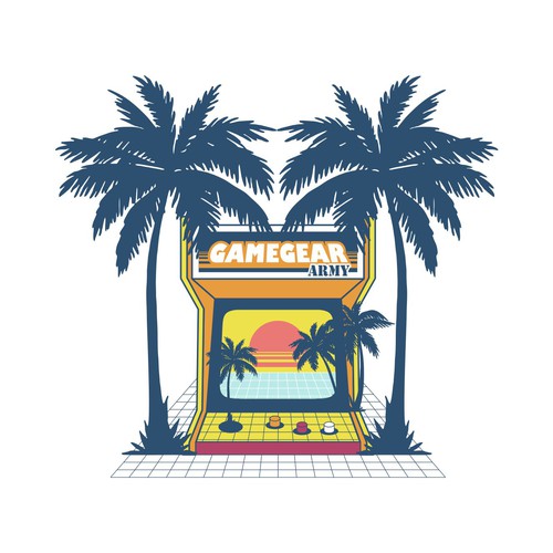 Gaming t-shirt with the title 'summer gamer'