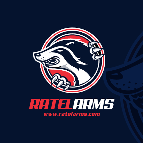 Bear claw logo with the title 'Ratel Logo'