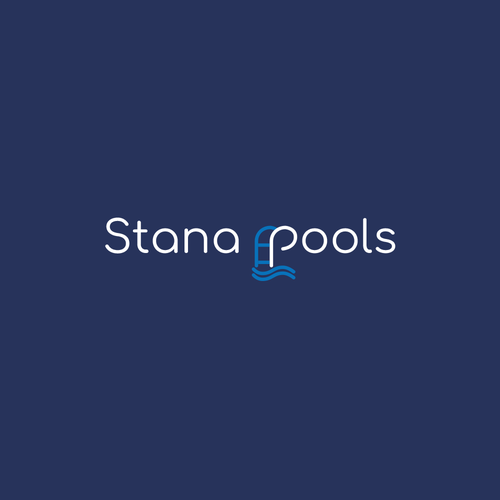Swimming logo with the title 'Stana Pools'