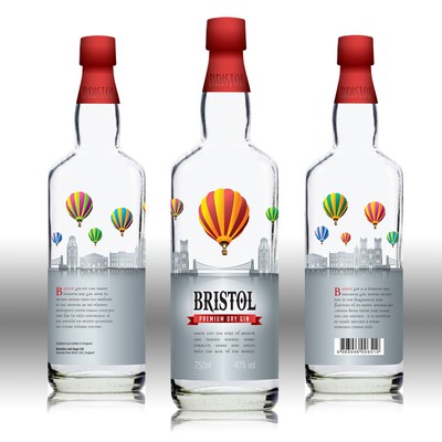 Innovative Label for New Premium Bristol Gin