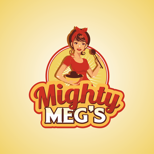 Catering design with the title 'Logo with a retro feel for a cake/bread mix'