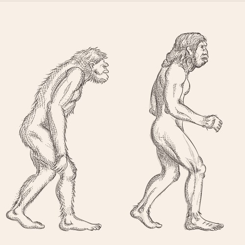 Engraving artwork with the title 'Illustration for magazine'