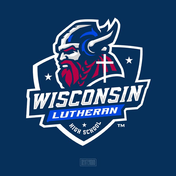 High school design with the title 'Wisconsin Lutheran High School'