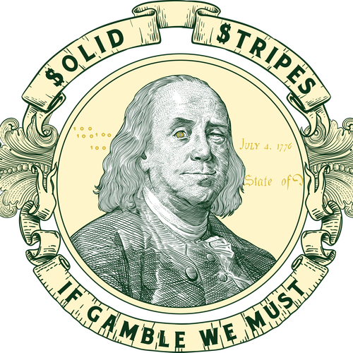 Engraving t-shirt with the title 'Solid Stripes'