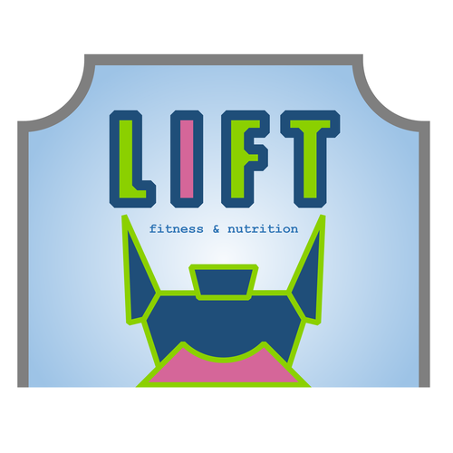 Easy logo with the title 'LIFT GYM LOGO'