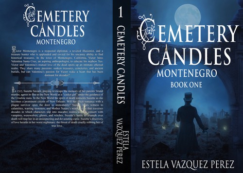 Night book cover with the title 'Cemetery'