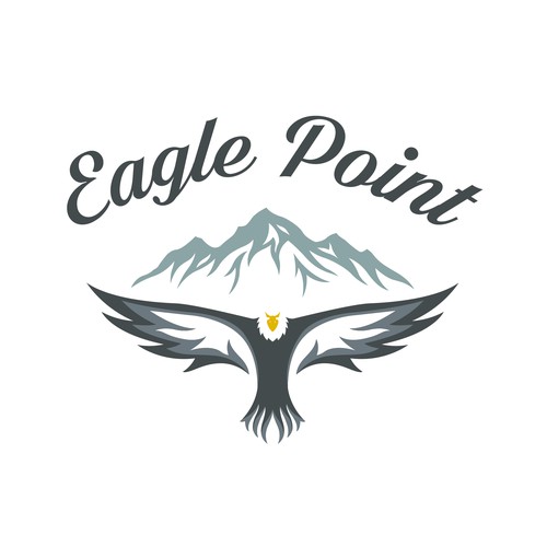 Point logo with the title 'Eagle Point Logo Design'
